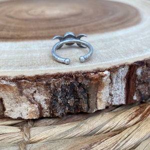 Triple Moon Ring, Silver Moon Phase Jewelry, Celestial Gift image 3
