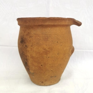 Antique Hungarian Folk Pottery Pitcher, Earthenware Jug  (circa 1900)