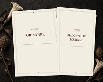 Complete Witch Grimoire Set, 13 Hyperlinked Witch Journals for GoodNotes, Printable Book of Shadows PDF Bundle