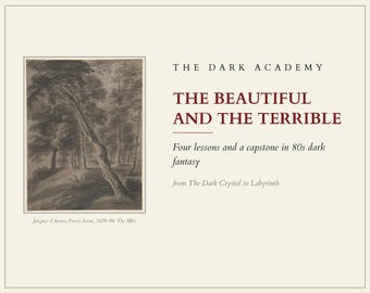 80s Dark Fantasy Film Seminar | Close-Viewing Course Workbook | Self-Study Printable Course Book & GoodNotes PDF | Dark Academia