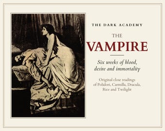 Dracula Course, Vampire Literature Workbook, Carmilla and Polidori, Gothic Book Club Guide PDF for GoodNotes
