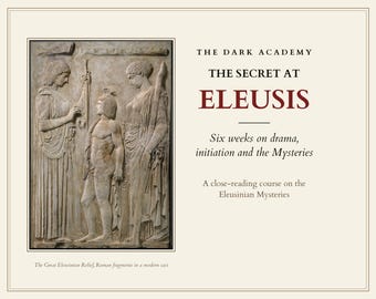 Eleusinian Mysteries Self-Study Course | Demeter, Persephone, Ancient Greece | Printable Course Book & GoodNotes PDF | Dark Academia