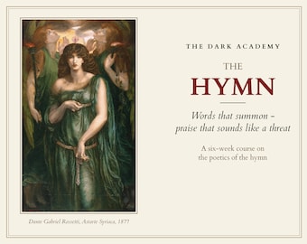 Hymn Poetry Self-Study Course | Homeric Hymns, Psalms, Rigveda, Sacred Poetics | Printable Course Book & GoodNotes PDF | Dark Academia