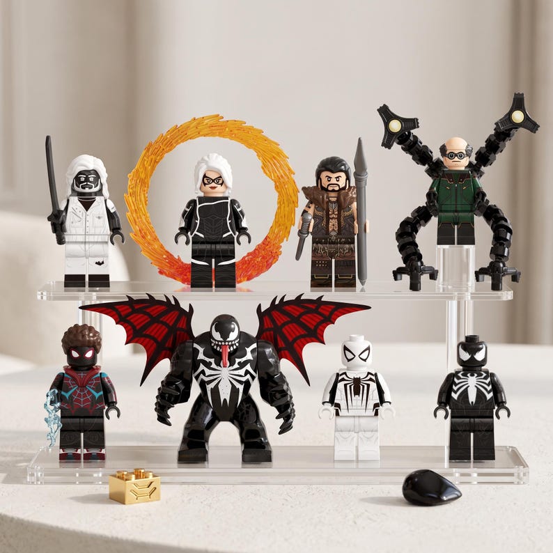 MOC 8 Spider-man Heroes Villains Set Gift for Kids and Marvel Fans - Etsy