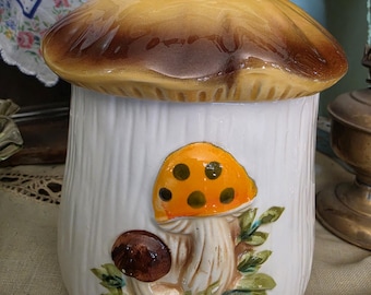 Merry Mushroom Small Canister 1978