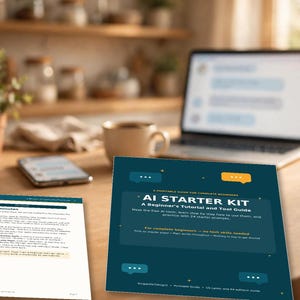 AI Starter Kit - Een handleiding en toolgids voor beginners - Leer stap voor stap AI-chattools gebruiken - Printbaar