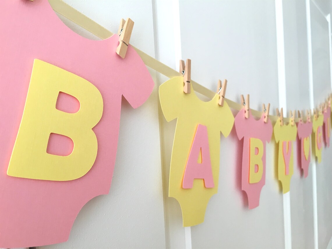 Baby OnePiece Bodysuit BABY GIRL Baby Shower Etsy