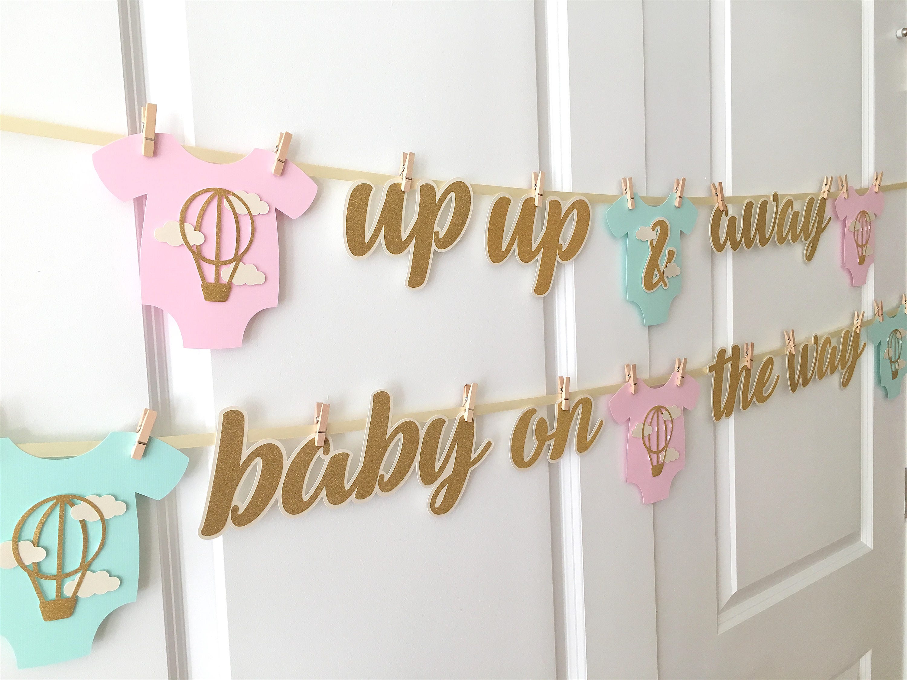 Hot Air Balloon Up Away Theme Baby Shower 50