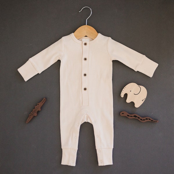 Ribbed Baby Romper Etsy