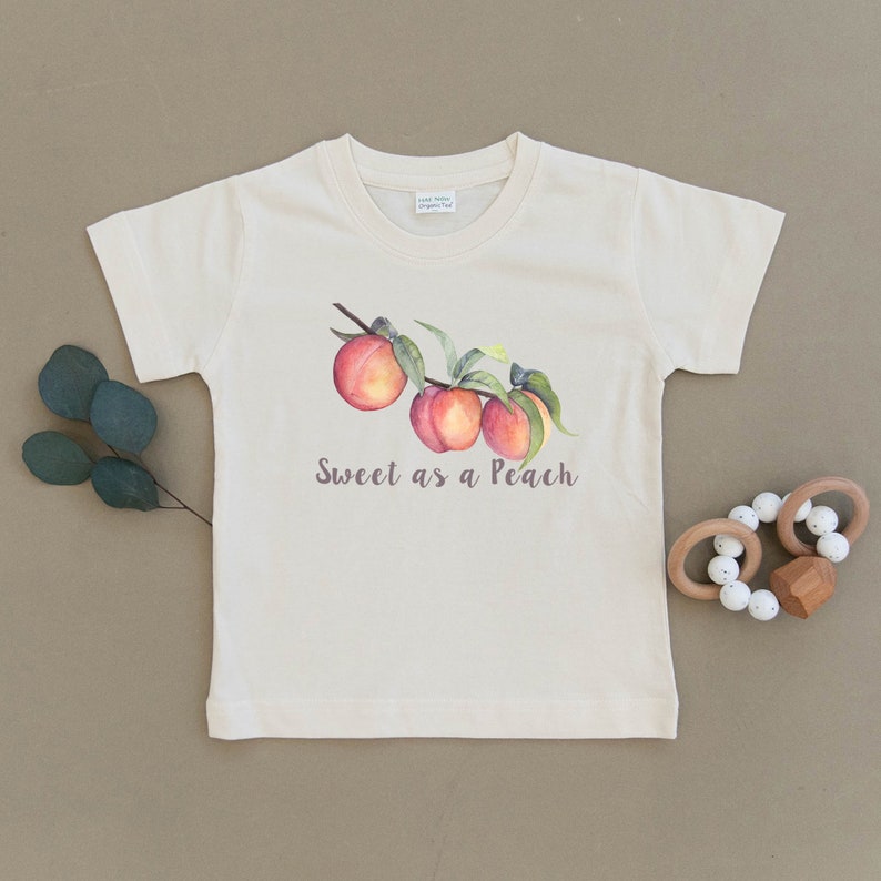 Sweet as a Peach, Just Peachy Baby, Boy, Girl, Unisex, Infant, Toddler, Newborn, Organic, Ecofriendly, Bodysuit, Outfit, One Piece, Playsuit image 5