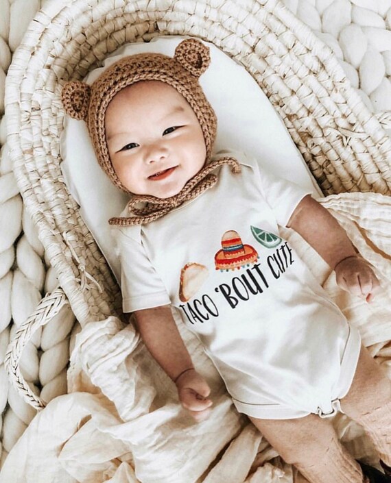 Taco Bout Cute Taco Mexican Puns Baby Boy Girl Etsy