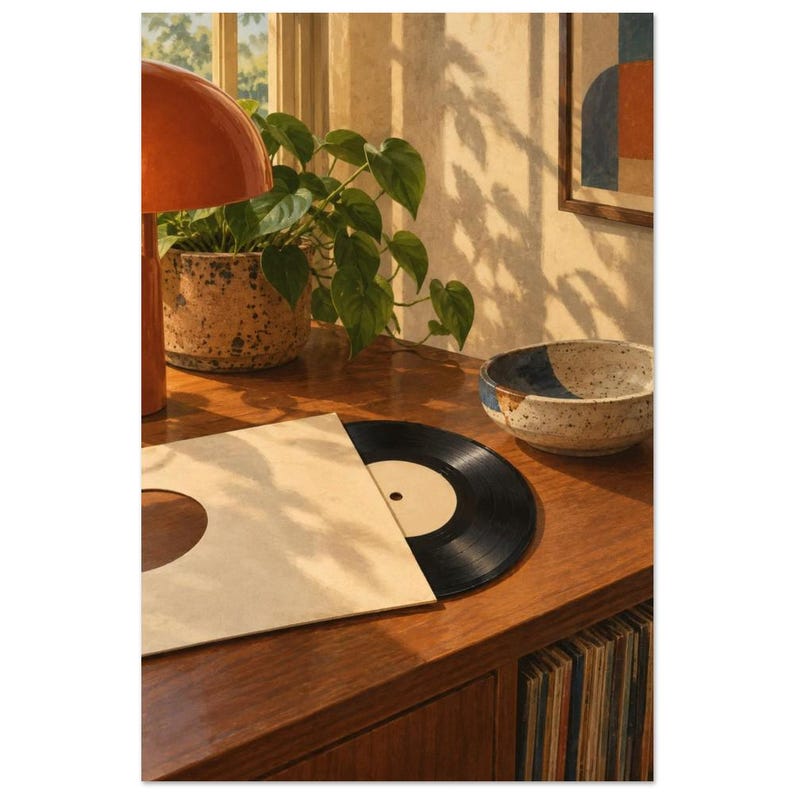 Vinyl Single Still Life Art Print, Seven Inch Sunday image 3
