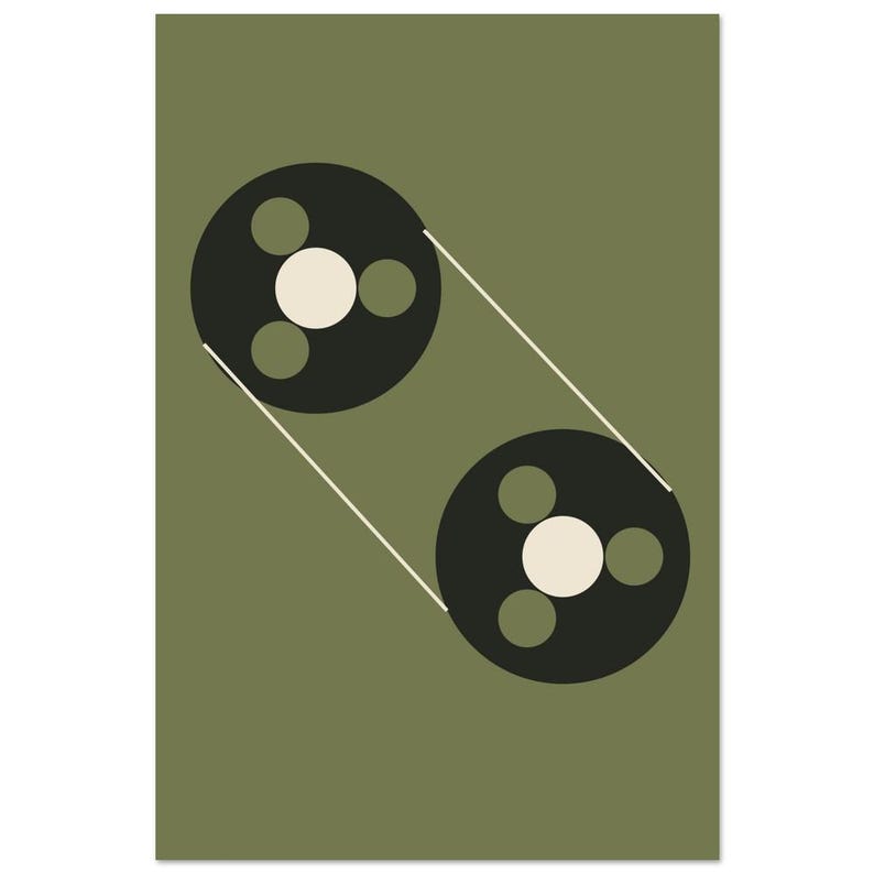 Two Spools - Cassette Tape Art | Sunday Stereo image 2