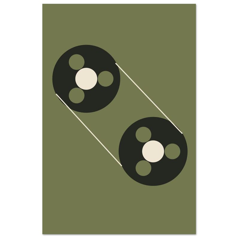 Two Spools - Cassette Tape Art | Sunday Stereo image 3