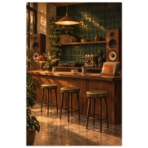 Jazz Cafe Counter Art Print, The Listening Counter 画像 2
