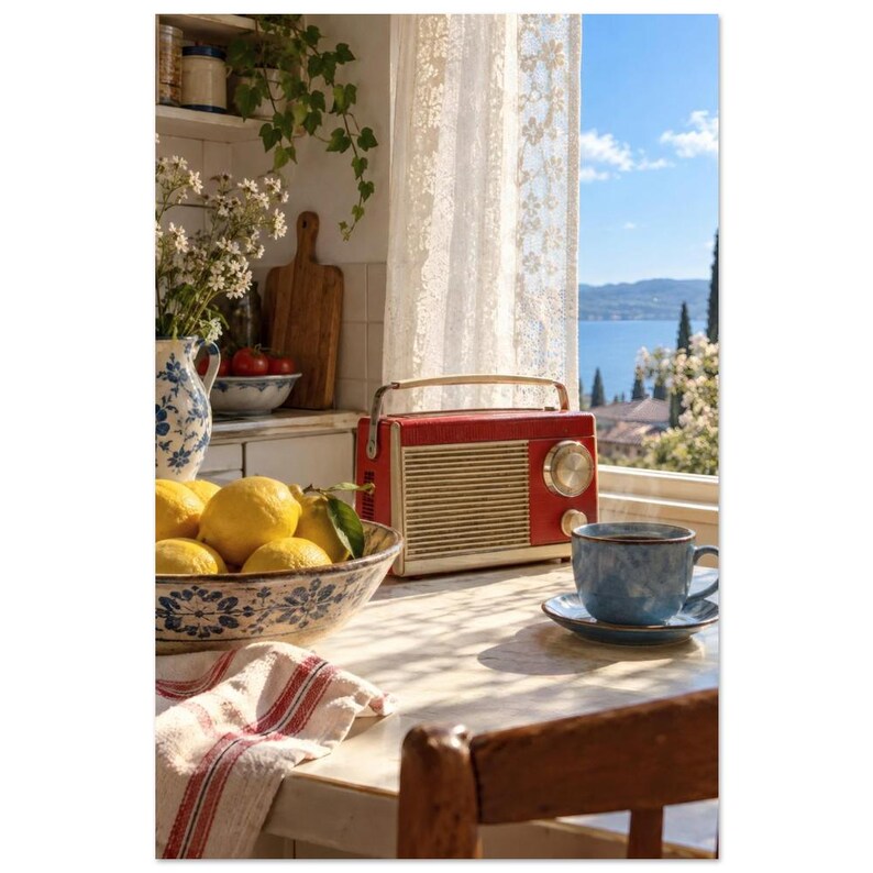 Retro Kitchen Radio Art Print, Sunday Kitchen image 2