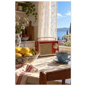Retro Kitchen Radio Art Print, Sunday Kitchen image 3
