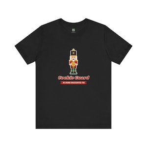 Camiseta Cookie Guard Nutcracker, divertida camiseta navideña vintage, unisex, tallas S-3XL