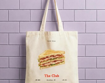 The Club Sandwich Canvas Tote Bag
