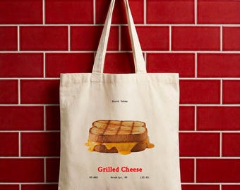 Grilled Cheese Canvas Tote Bag