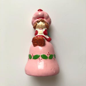 Vintage Strawberry Shortcake Christmas ornament 1982 ceramic RARE