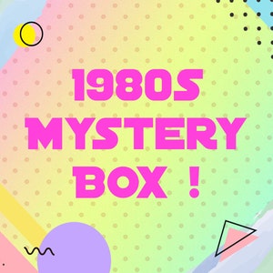 80s Mystery Box full of media, decor and toys