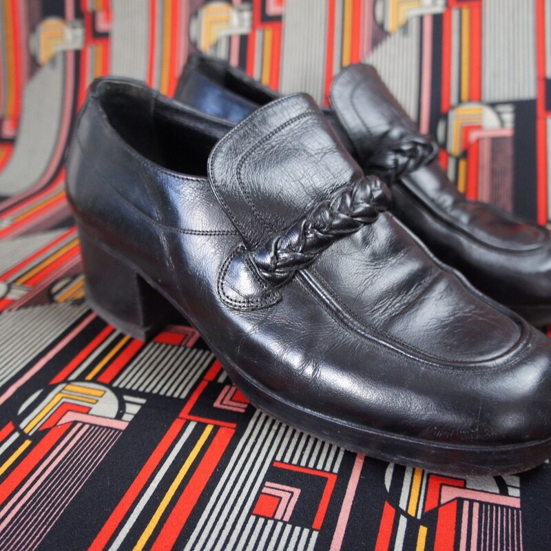 mens vintage platform shoes
