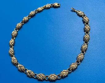 ヴィンテージ ニナ リッチ パールドロップネックレス、22Kゴールド