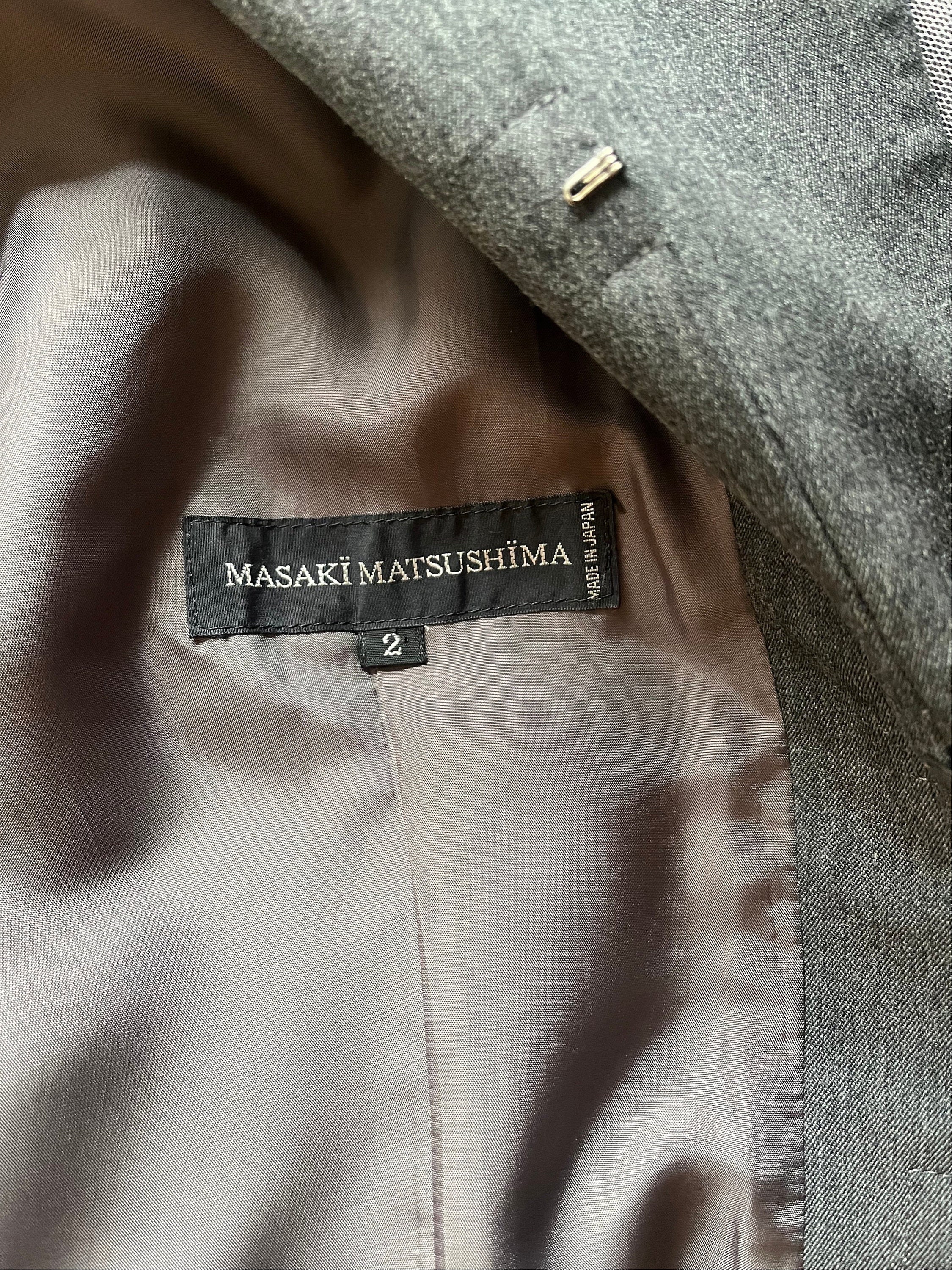 MASAKI MATSUSHIMA Vintage 1990s Avant-garde Sculptural Blazer With 