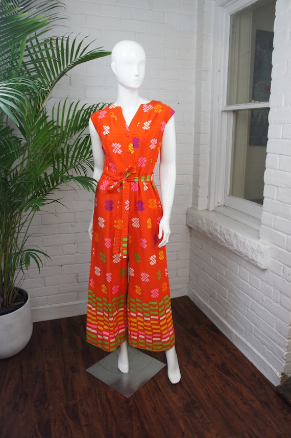 MALIA HONOLULU Vintage 1960's Hawaiian Palazzo Pan
