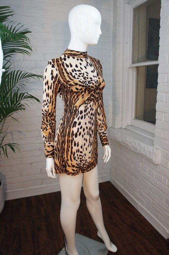 LADY OCELOT Vintage 1960's Mod Animal Print Micro