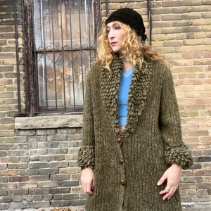 Fringe sweater deals coat