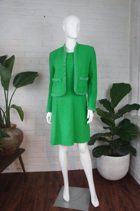 Vintage 1960/'s Apple Green Gingham 34 Circle Skirt With Cummerbund Style Waistband Spring Fling Small
