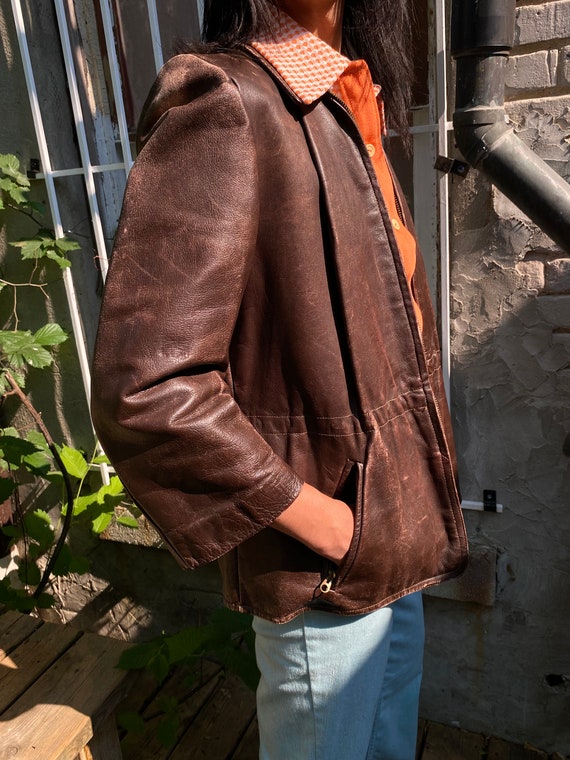ジャケット・アウター 90s- horse hide leather jacket The Avro Horsehide Leather Jacket from Himel Bros. - Himel