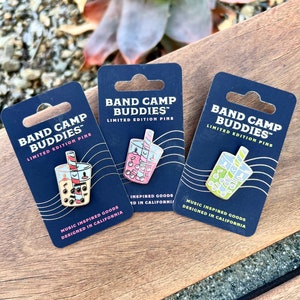 Boba Enamel Pin, Musical Milk Tea, Hard Enamel Pins, by Band Camp Buddies