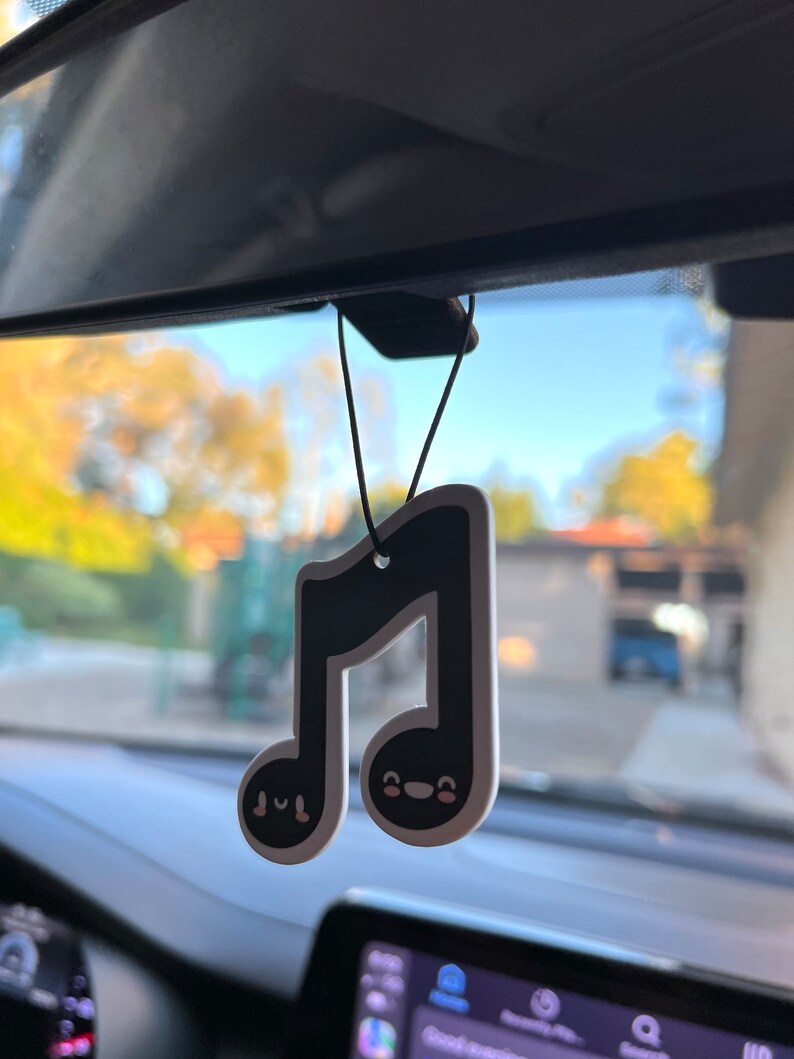 Music Note Car Air Freshener, Black Ice Scented by Band Camp Buddies image 4