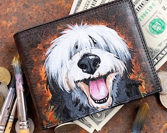 Painted leather WALLETS 
