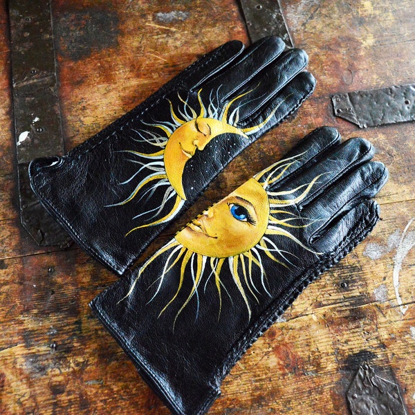 Moon Gloves Etsy