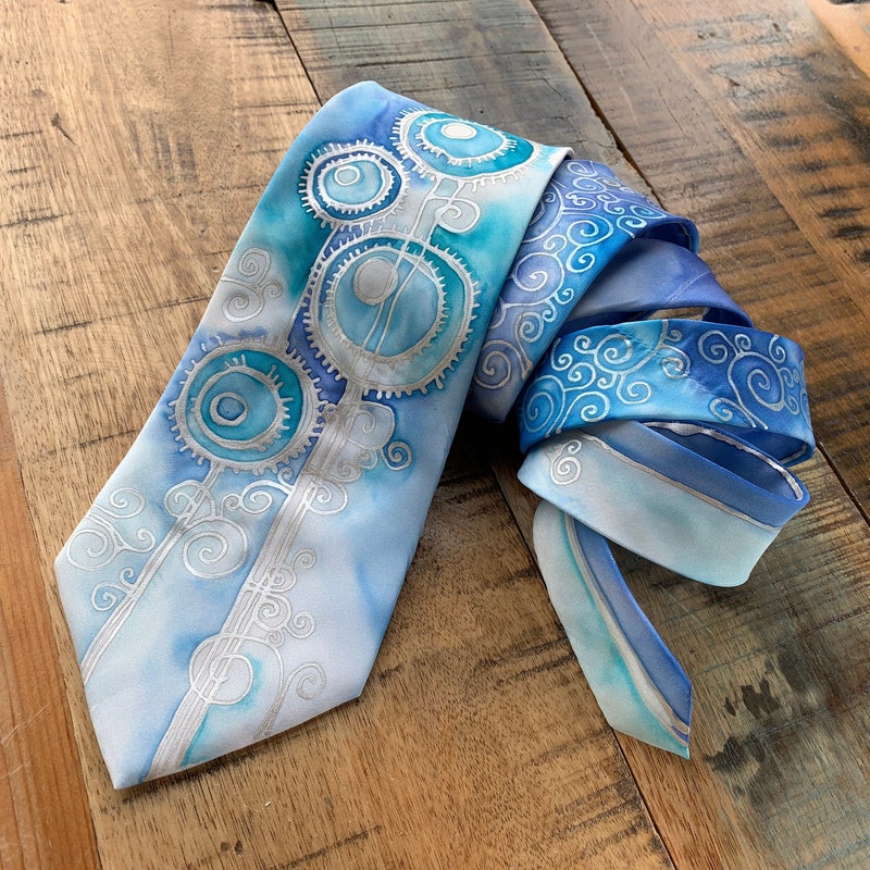 dusty blue tie