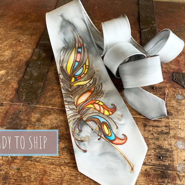mens terracotta tie