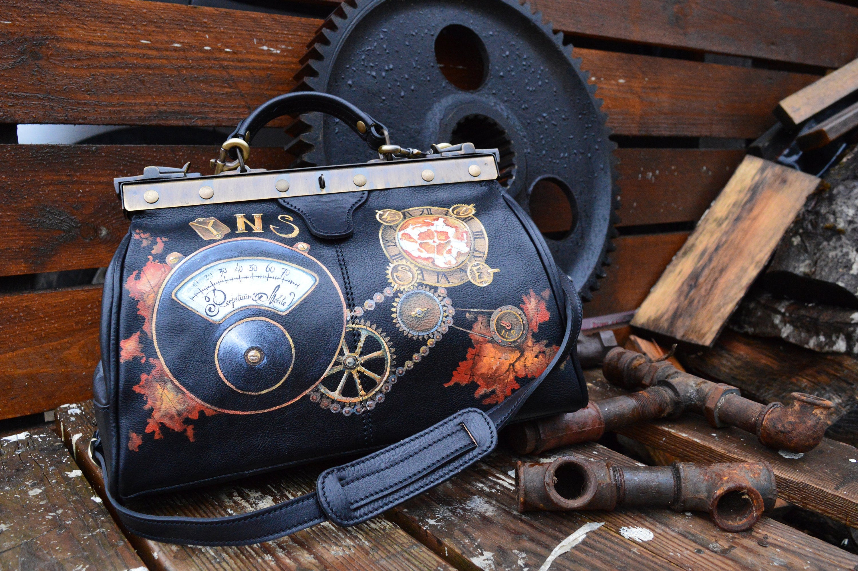 Vintage Shoulder Bags Steampunk Women Handbags Gothic Travel Crossbody Bag  UK | eBay