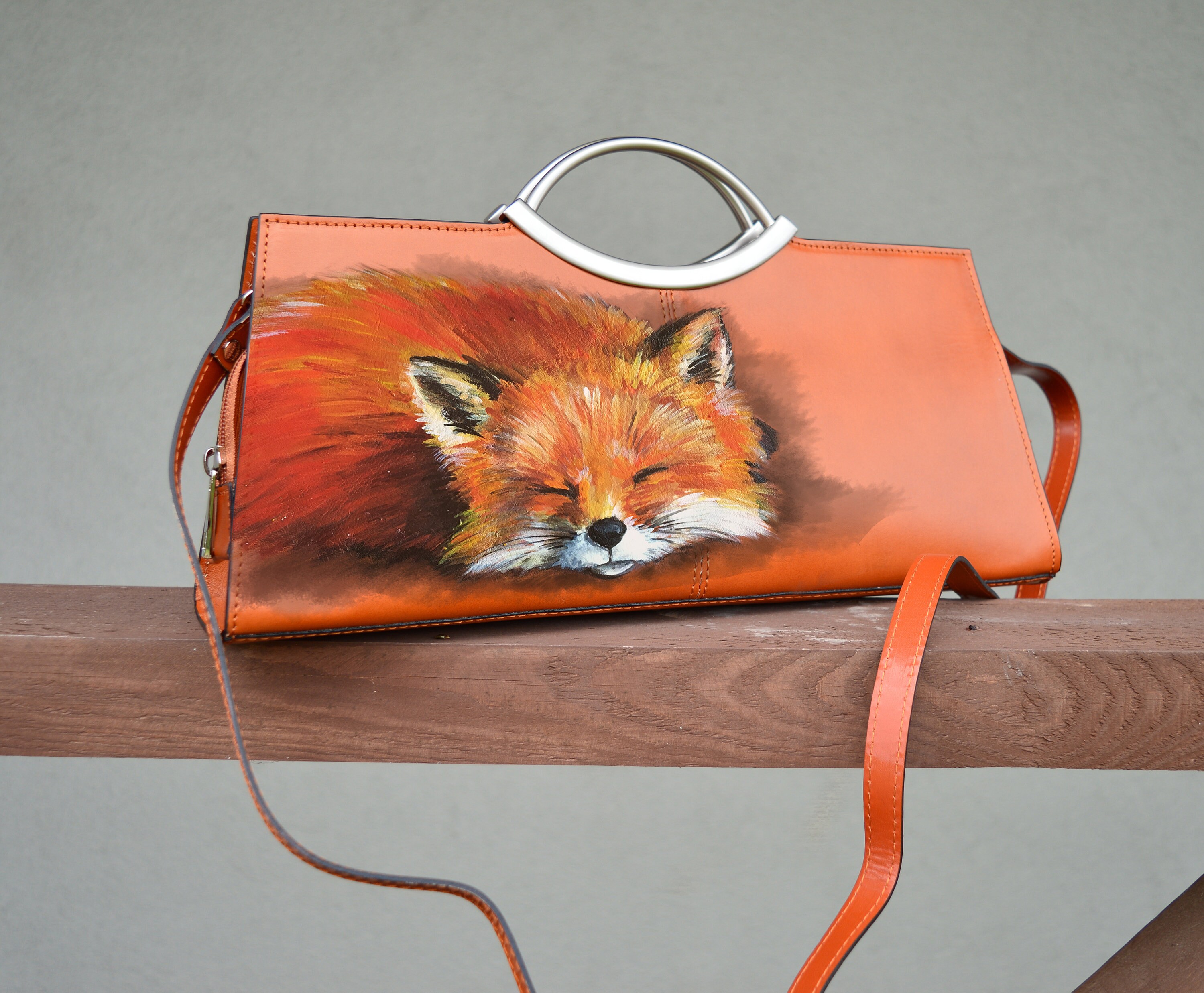 burnt orange handbag