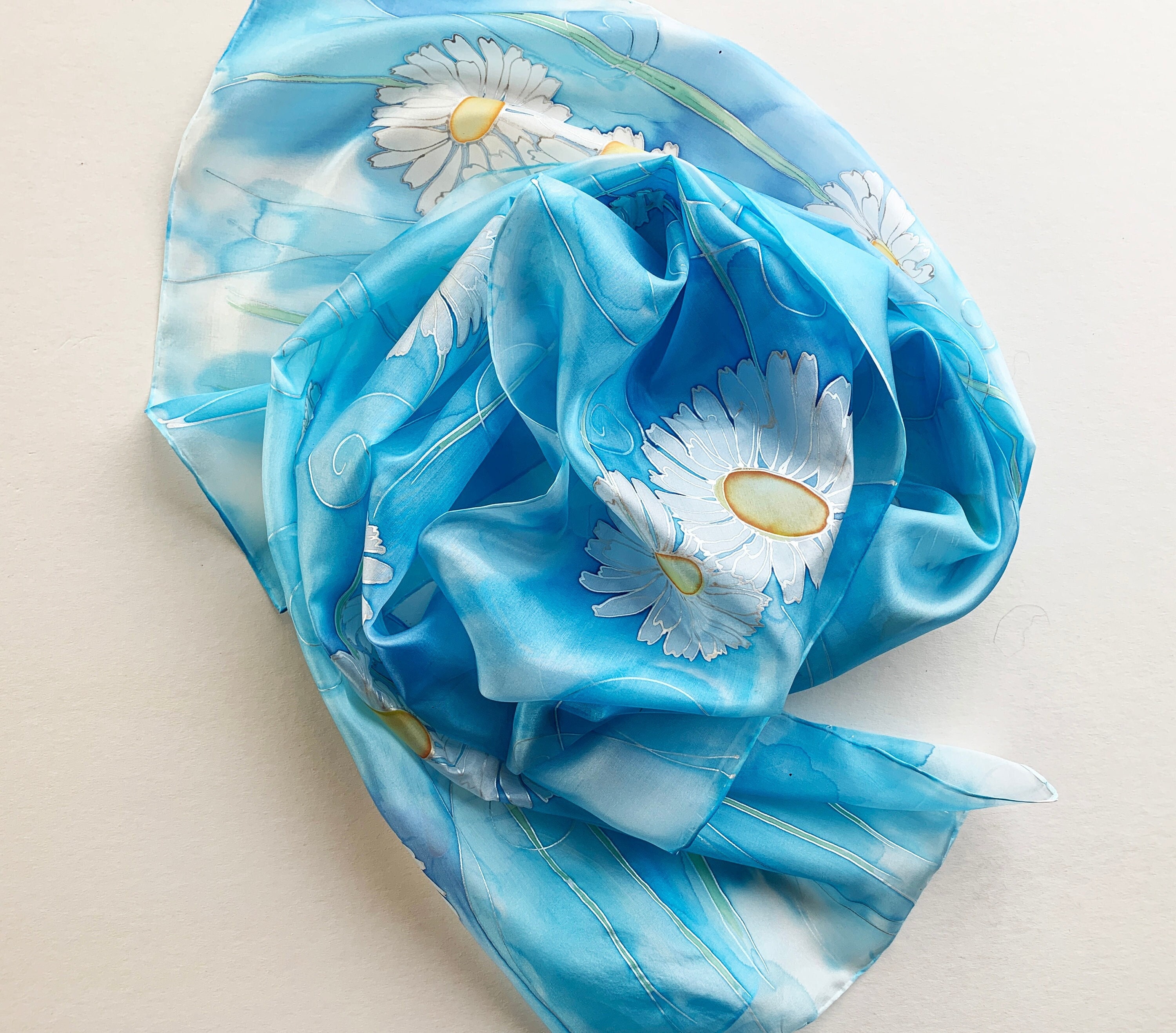 Daisy Silk Scarf - GAÂLA – Gaâla