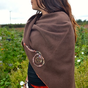 Elven Shawl/Poncho with swirls.....Various Colours Available.......Festival, Boho, Hippie, Funky, Unique