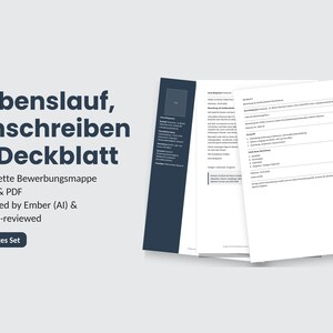 German CV Template | Tabular CV | Word & PDF | Instant Download | Classic Application Design image 2