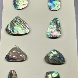 A one Quality 100% Natural Abalone Shell Freeform Flat Back Cabochon, Iridescent Shell Stone, Loose Gemstone for Jewelry Making, Craft