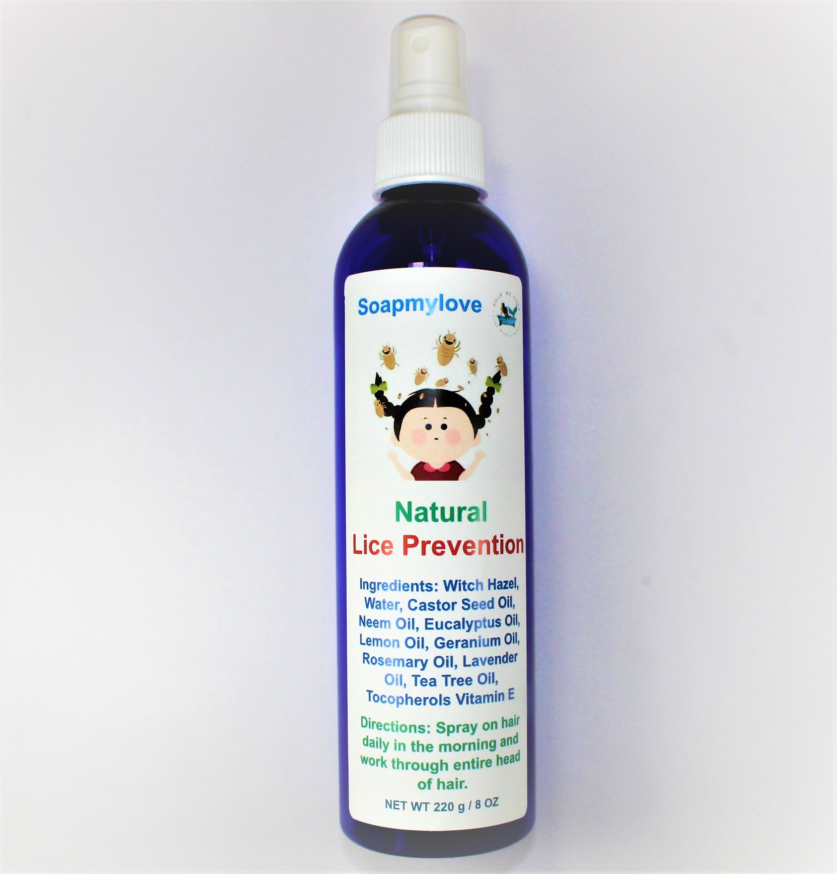 Natural Lice Prevention Spray Soapmylove Etsy
