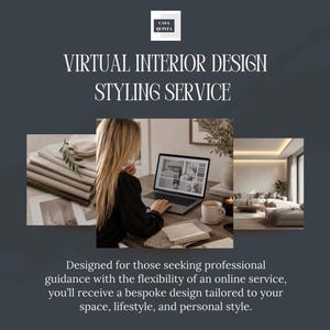 Virtuell inredningstjänst, online rumsstyling, e-designpaket, heminredningskonsultation, digital inredning