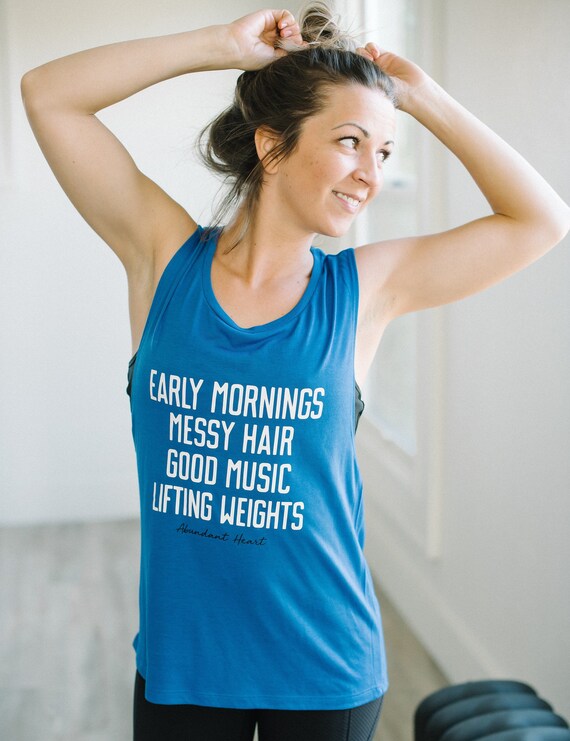 Early Bird Muscle Tank ~ Women's Workout Tank ~ Lift Like a Girl