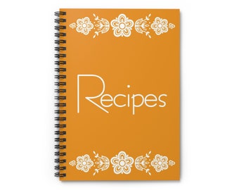 Recipe Keeper Book In Vintage Dishware Pattern